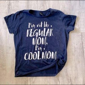 Mean girls graphic tee im not like a regular mom navy